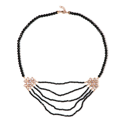 Collana in argento con Pietra di Luna Arcobaleno (KM by Juwelo)
