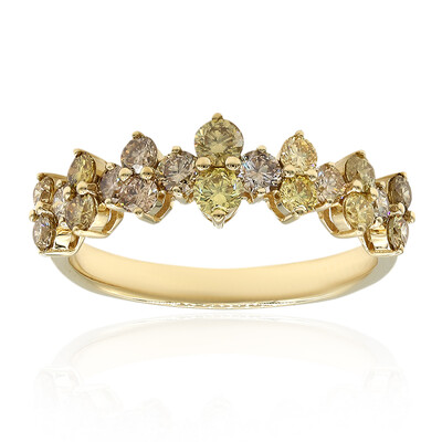 Anello in oro con Diamante Fancy SI2 (CIRARI)