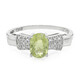 Anello placcato in platino con Tormalina Cuprian