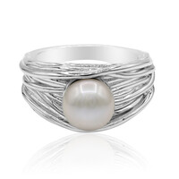 Anello in argento con Perla di Acqua Dolce (TPC)