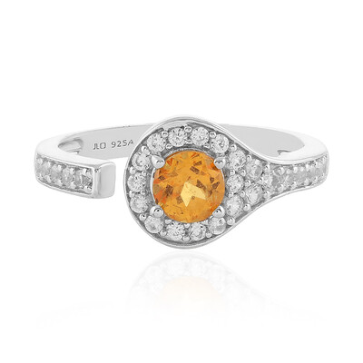 Anello in argento con Granato Mandarino