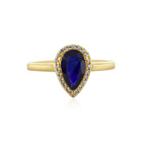 Anello in argento con Zaffiro Blu del Madagascar