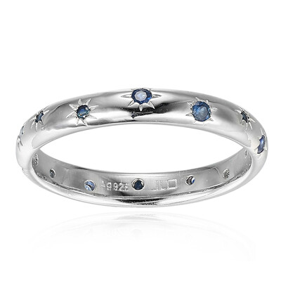 Anello in argento con Zaffiro Blu