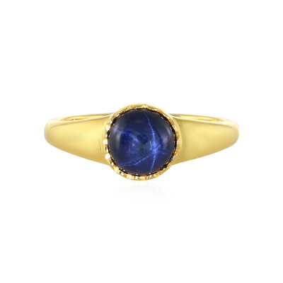 Anello in argento con Zaffiro Stellato Blu