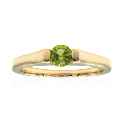 Anello in oro con Peridoto Arizona (Amanda Adkins)