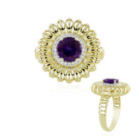Anello in oro con Ametista Uruguay (Ornaments by de Melo)