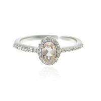 Anello in argento con Morganite