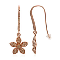 Orecchini in oro con Diamante Rose de France SI1 di Argyle