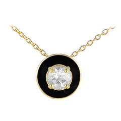Collana in argento con Topazio Bianco