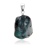 Ciondolo in argento con Smeraldo Brasiliano