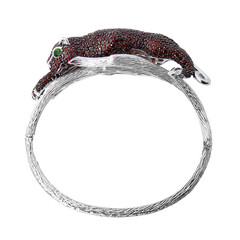 Bracciale in argento con Diopside Russo (Dallas Prince Designs)