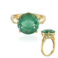 Anello in argento con Fluorite Verde