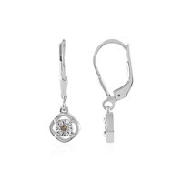 Orecchini in argento con Diamante Champagne I3