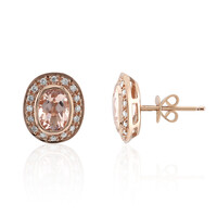 Orecchini in oro con Morganite AAA