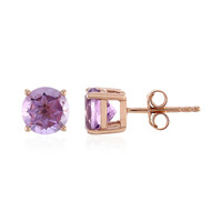 Orecchini in argento con Ametista Rose de France