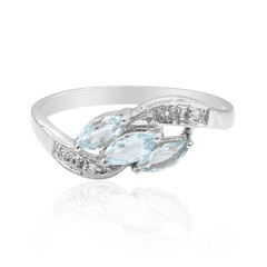 Anello in argento con Topazio Blu Cielo