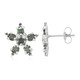 Orecchini placcati in platino con Diamante Fancy