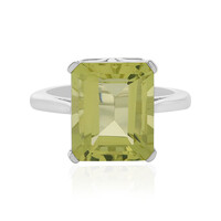 Anello in argento con Quarzo Limone