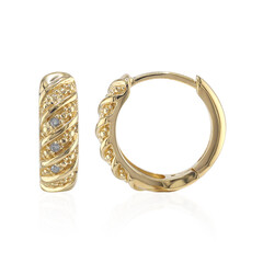 Orecchini in argento con Diamante I3 (I)