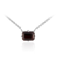 Collana in argento con Granato Mozambico