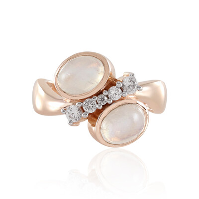 Anello in argento con Pietra di Luna Blu (KM by Juwelo)