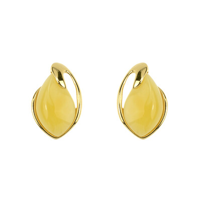 Orecchini in argento con Ambra Baltica (dagen)