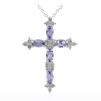 Collana in argento con Tanzanite