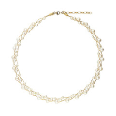Collana in argento con Perla d'Acqua Dolce Bianca