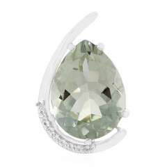 Ciondolo in argento con Ametista Verde
