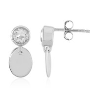 Orecchini in argento con Topazio Bianco