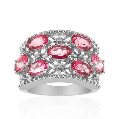 Anello in argento con Topazio Rosa
