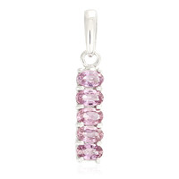 Ciondolo in argento con Zaffiro Ceylon Porpora (non riscaldato)