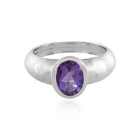 Anello in argento con Ametista Zambiana
