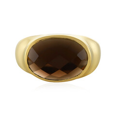 Anello in argento con Quarzo Fumè