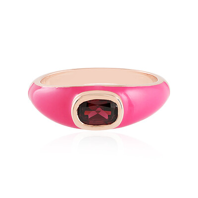 Anello in argento con Rodolite Lampone