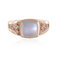 Anello in argento con Pietra di Luna Bianca (KM by Juwelo)