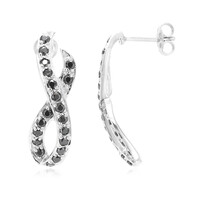 Orecchini in argento con Spinello Nero