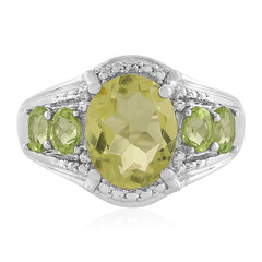 Anello in argento con Quarzo Limone