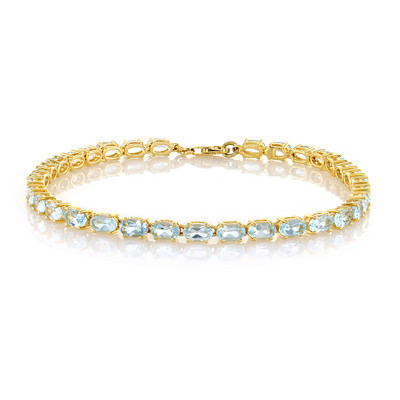 Bracciale in argento con Topazio Blu Cielo
