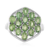 Anello in argento con Cianite Menta