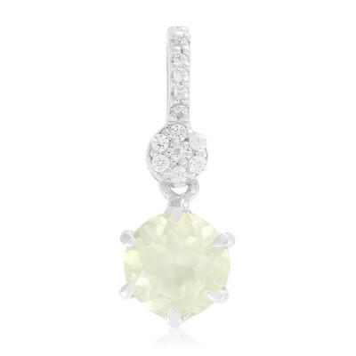 Ciondolo in argento con Prehnite