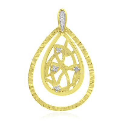 Ciondolo in argento con Diamante I1 (G) (Annette)
