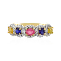 Anello in argento con Zaffiro Rosa del Madagascar