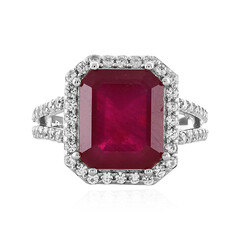 Anello in argento con Rubino del Madagascar