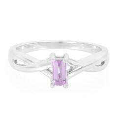 Anello in argento con Zaffiro Ceylon Porpora (non riscaldato)