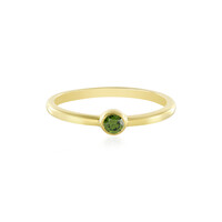 Anello in argento con Diamante Verde SI2