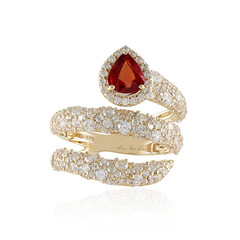 Anello in oro con Rubino Tanzania (de Melo)