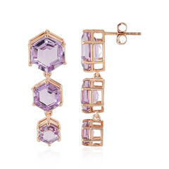 Orecchini in argento con Ametista Rose de France