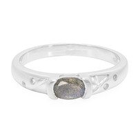 Anello in argento con Labradorite