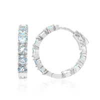 Orecchini in argento con Topazio Blu Cielo